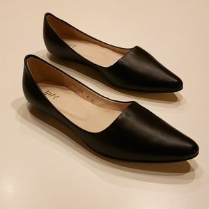 J Jill NEW in box black leather flats, size 6.5M